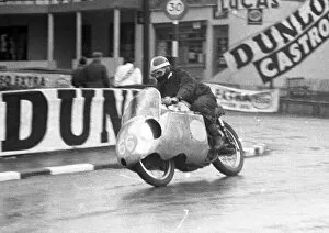 Images Dated 10th October 2020: Phil Carter (Norton) 1956 Junior TT