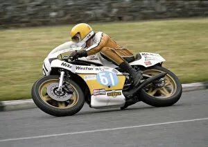 Images Dated 29th July 2021: Phil Daniels (Weston Yamaha) 1980 Junior Manx Grand Prix