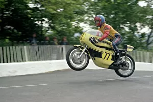 Images Dated 20th September 2011: Phil Gurner at Ballaugh Bridge: 1974 Senior TT