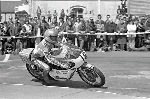 1975 Junior Tt Collection: Phil Gurner at Parliament Square: 1975 Junior TT