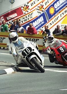 Images Dated 15th August 2016: Phil Mellor (Suzuki) 1989 Senior TT