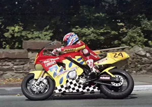 Images Dated 28th January 2021: Phil Stewart (Yamaha) 1996 Senior Manx Grand Prix