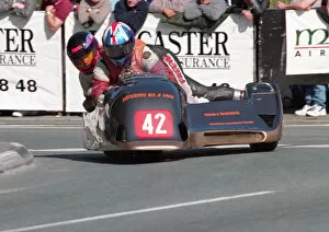 Images Dated 12th June 2022: Philip Dombernowaky & Waklas Nenesson (Ireson) 1999 Sidecar TT