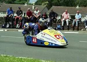 Images Dated 24th November 2017: Pierre Duval & Maryse Duval (Des Founds Yamaha) 2002 Sidecar TT