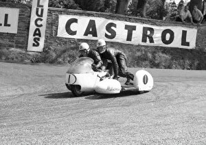 Images Dated 27th November 2016: Pip Harris & Ray Campbell (BMW) 1963 Sidecar TT