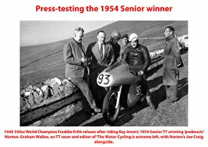 Joe Craig Gallery: Press-testing the 1954 Senior TT winner