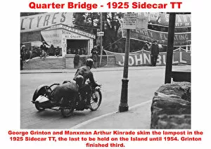 Images Dated 7th October 2019: Quarter Bridge - 1925 Sidecar TT