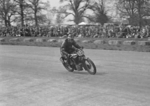 Images Dated 15th February 2022: R A Beecroft (Norton) 1950 Silverstone Vintage race