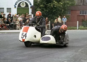 Images Dated 6th October 2021: R G Ford & G Hughes (Triumph) 1965 Sidecar TT