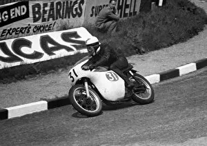 Images Dated 12th December 2017: Ralph Rensen (Norton) 1958 Junior TT