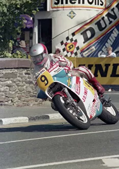 Images Dated 28th February 2020: Ray Evans (Suzuki) 1987 Senior Manx Grand Prix