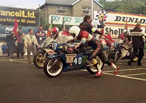 Ray Hanna (Yamaha) & James Rea (EMC) 1987 Junior TT
