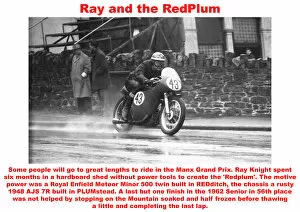 1962 Senior Manx Grand Prix Collection: Ray and the RedPlum