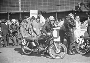 Images Dated 4th April 2021: Reg Armstrong (AJS) 1949 Junior Ulster Grand Prix