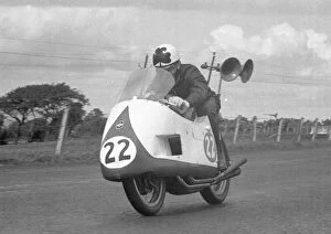 Images Dated 12th July 2021: Reg Armstrong (Gilera) 1956 Senior Ulster Grand Prix