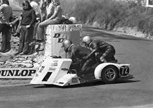 Images Dated 23rd November 2015: Reg Spooncer & John Herbert (Norton) 1973 500cc Sidecar TT