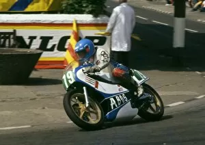 Images Dated 3rd August 2011: Rene Delaby at Parliament Square: 1982 Junior TT