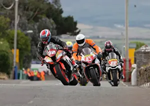 Richard Eglin (Kawasaki) and Daniel Forbes (Suzuki) 2022 Southern 100