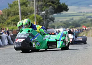 Images Dated 14th July 2021: Richard Hackney & Dave Ryder (CES Suzuki) 2019 Southern 100