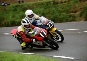 Images Dated 13th January 2019: Richard Mortimer & Gavin Lee (Honda) 1996 Ultra Lightweight TT