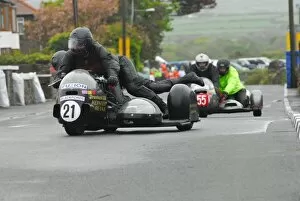 Images Dated 27th May 2013: Richard Pouwels & Kim van Loon-Pouwels (Harley Davidson) 2013 Pre TT Classic