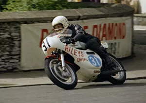 Images Dated 3rd October 2018: Rick Burrows (Yamaha) 1974 Junior Manx Grand Prix