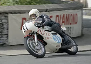 Images Dated 12th June 2022: Rick Burrows (Yamaha) 1974 Junior Manx Grand Prix