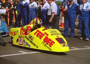 Images Dated 30th September 2018: Rob Cameron & Paul Randall (Honda) 1999 Sidecar TT