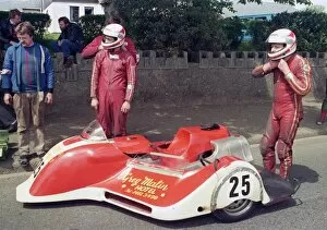 Images Dated 30th July 2016: Rob Corkill & Paul Magee (Ireson Yamaha) 1987 Sidecar TT