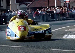 Rob Fisher leaves Parliament Square; 1997 Sidecar Race B