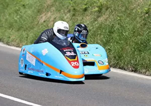 Images Dated 26th July 2022: Rob Handcock & Liam Gordon (Suzuki Shelbourne) 2022 Sidecar TT