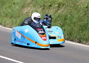 Images Dated 26th July 2022: Rob Handcock & Liam Gordon (Suzuki Shelbourne) 2022 Sidecar TT