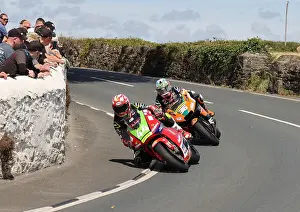 Rob Hodson (Kawasaki) and Jamie Coward (Kawasaki) 2022 Southern 100
