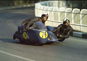 Images Dated 9th October 2018: Rob Williamson & Jack McPherson (Weslake Triumph) 1971 750 Sidecar TT