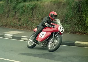 Images Dated 2nd September 2020: Robbie Allan (BSA Ducati) 1987 Classic Manx Grand Prix