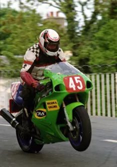 Images Dated 31st January 2019: Robbie Watterson (Kawasaki) 1996 Production TT