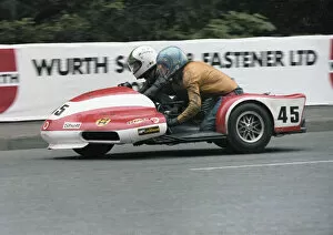Images Dated 18th September 2020: Robert Mullen & Thomas Houston (Yamaha) 1979 Sidecar TT