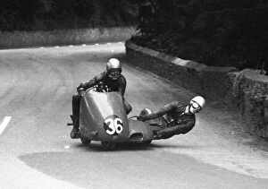 Images Dated 1st March 2021: Robert Salter & R Pirani (Norton) 1960 Sidecar TT