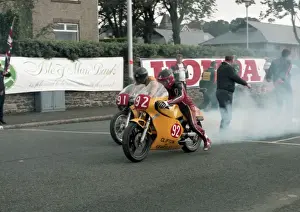 Robert Stephens (Rotax) and Gary Neville (Yamaha) 1985 Newcomers Manx Grand Prix