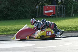 Images Dated 12th June 2021: Robert Verrier & Ian Conn (Ireson Honda) 2005 Sidecar TT