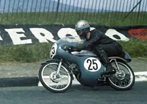 Images Dated 9th April 2020: Robin Udall (Honda) 1967 50cc TT