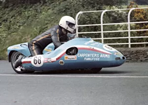 Images Dated 21st August 2020: Rod Bellas & Geoff Knight (Kawasaki) 1983 Sidecar TT