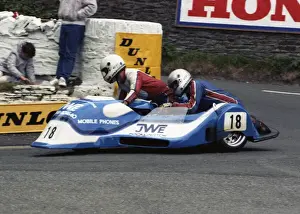 Rod Bellas & Geoff Knight (Yamaha) 1989 Sidecar TT