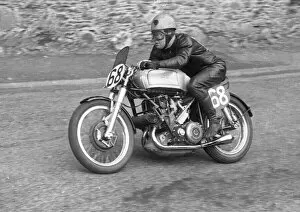 Images Dated 11th March 2022: Rod Coleman (AJS) 1952 Junior TT