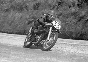 Images Dated 2nd August 2011: Rod Coleman at Cronk ny Mona: 1954 Junior TT