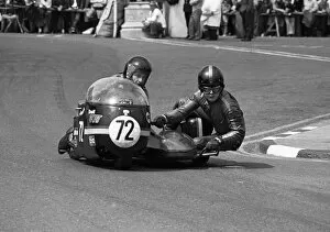 Images Dated 10th February 2018: Roger Aldous & Peter Lucock (Triumph) 1974 750 Sidecar TT
