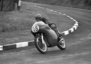 Images Dated 24th June 2020: Roger Bowring (RVB Triumph) 1963 Senior Manx Grand Prix