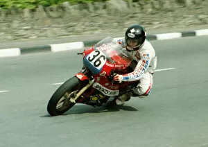 Images Dated 2nd September 2019: Roger Burnett (Ducati-Cagiva) 1984 Formula One TT