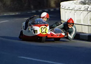 Images Dated 29th April 2023: Roger Dixon Francis Knights Weslake 1974 750 Sidecar TT