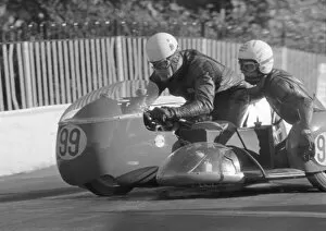 Images Dated 7th March 2021: Roger Dutton & Tony Hickford (BSA) 1968 750 Sidecar TT